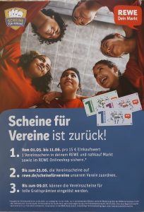 Read more about the article Die Aktion „Scheine für Vereine“ ist zurück!