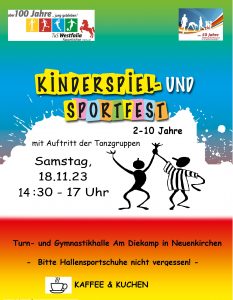 Read more about the article Der Countdown läuft – Das Kinderspiel- und Sportfest rückt immer näher!