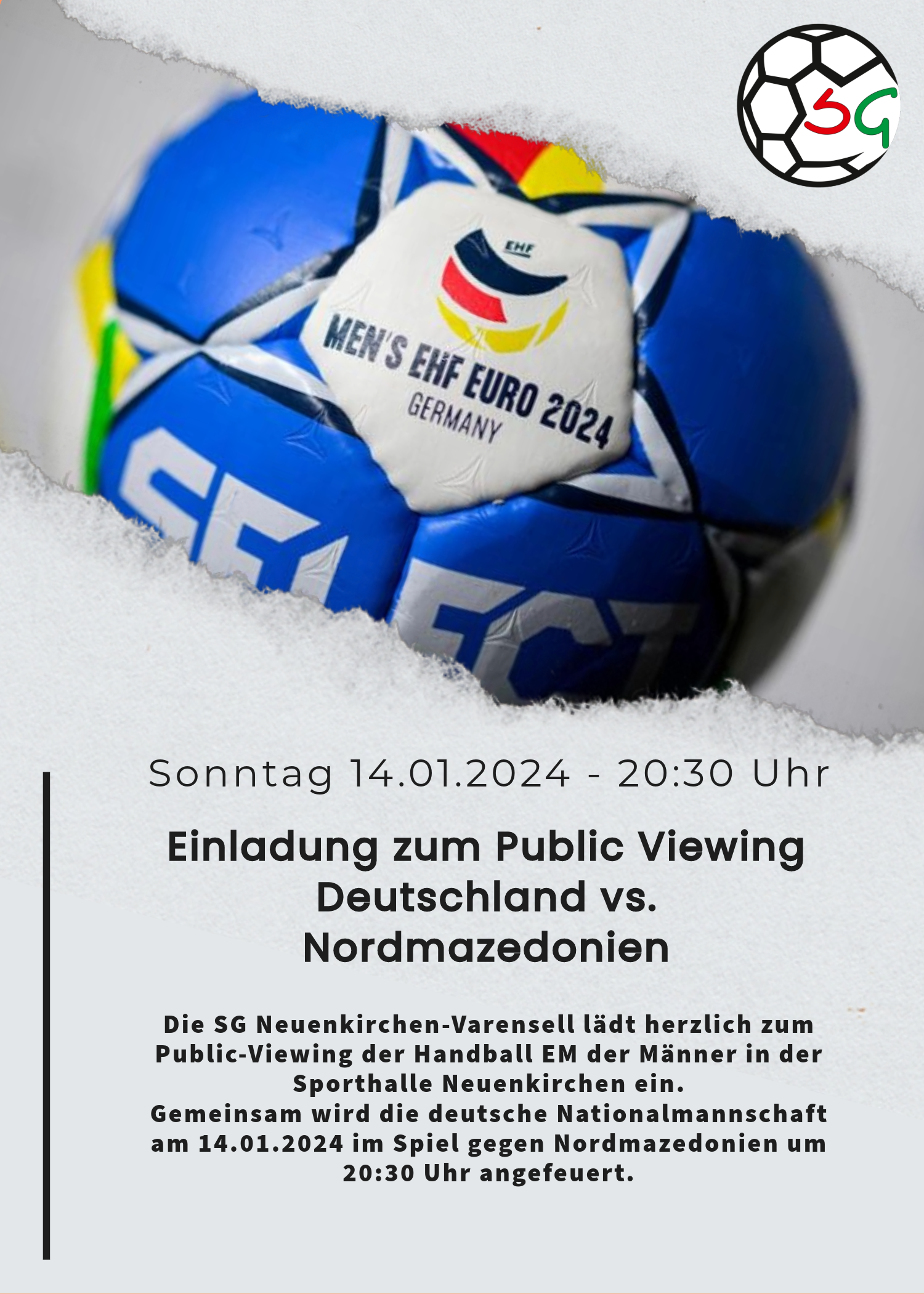 You are currently viewing Einladung zum Public Viewing am 14.01.2024
