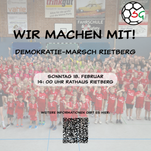 Read more about the article „Demokratisch! Was sonst?“ – Rietberger Demokratie-Marsch