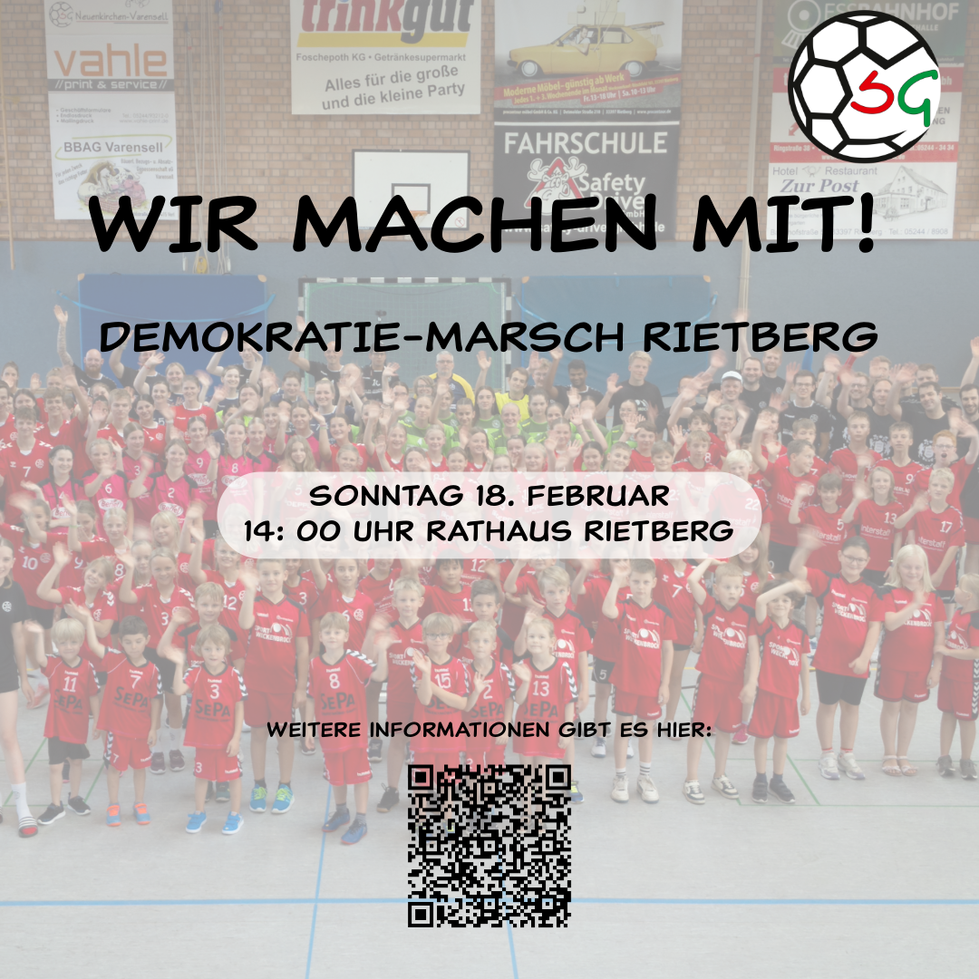 You are currently viewing „Demokratisch! Was sonst?“ – Rietberger Demokratie-Marsch