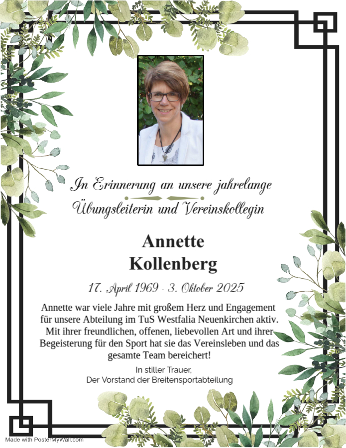 Mehr über den Artikel erfahren Sportverein trauert um langjährige Übungsleiterin