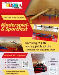 Mehr über den Artikel erfahren Kinderspiel- und sportfest dieses Jahr im Frühling